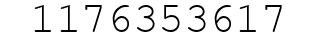 Number 1176353617.