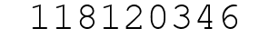 Number 118120346.