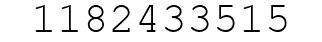 Number 1182433515.