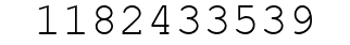 Number 1182433539.
