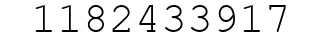 Number 1182433917.