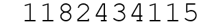 Number 1182434115.