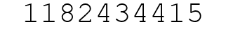 Number 1182434415.