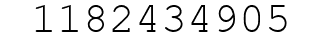 Number 1182434905.