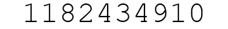 Number 1182434910.