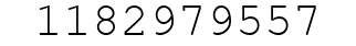 Number 1182979557.