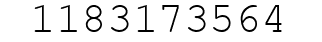 Number 1183173564.