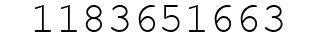 Number 1183651663.