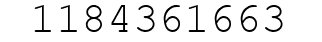 Number 1184361663.