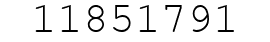 Number 11851791.