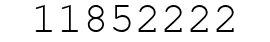 Number 11852222.