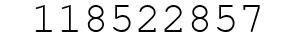 Number 118522857.