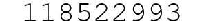 Number 118522993.