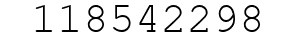 Number 118542298.