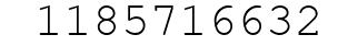 Number 1185716632.
