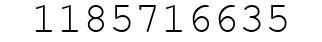Number 1185716635.