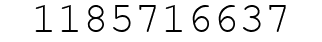 Number 1185716637.