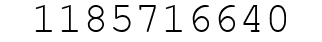 Number 1185716640.