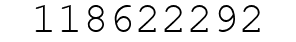 Number 118622292.