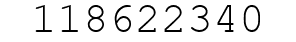 Number 118622340.