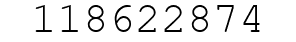 Number 118622874.