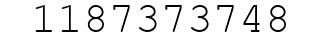 Number 1187373748.