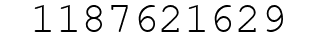 Number 1187621629.