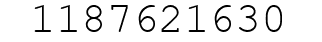 Number 1187621630.