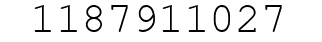Number 1187911027.