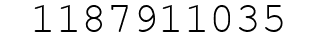 Number 1187911035.