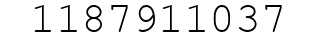 Number 1187911037.