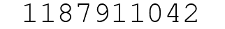 Number 1187911042.