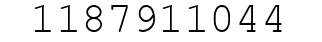 Number 1187911044.