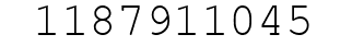 Number 1187911045.