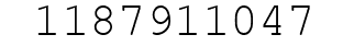 Number 1187911047.