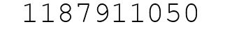Number 1187911050.
