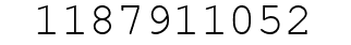 Number 1187911052.
