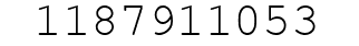 Number 1187911053.