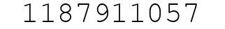 Number 1187911057.