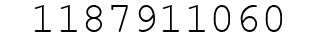 Number 1187911060.
