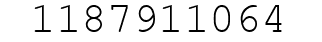 Number 1187911064.