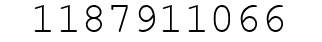 Number 1187911066.