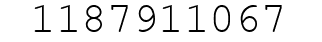Number 1187911067.
