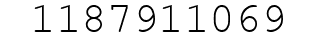 Number 1187911069.