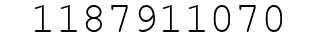 Number 1187911070.