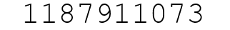 Number 1187911073.