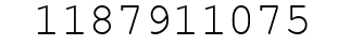 Number 1187911075.