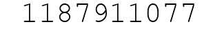 Number 1187911077.