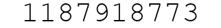 Number 1187918773.