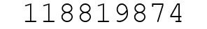 Number 118819874.